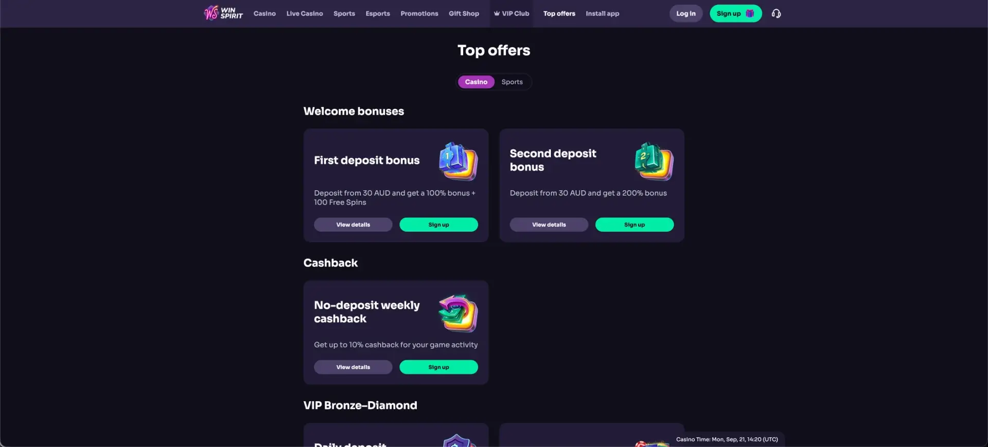 Cashback offers